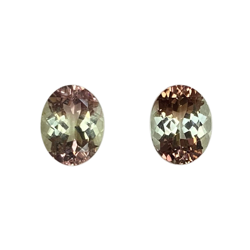 Bi-Color Tourmaline Pair