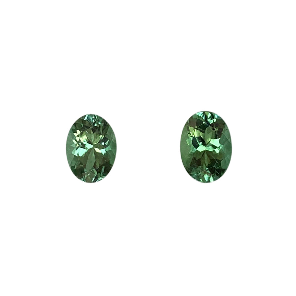 Medium Blue-Green Tourmaline Pair