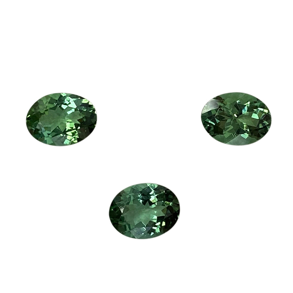 Medium Blue-Green Tourmaline Pair