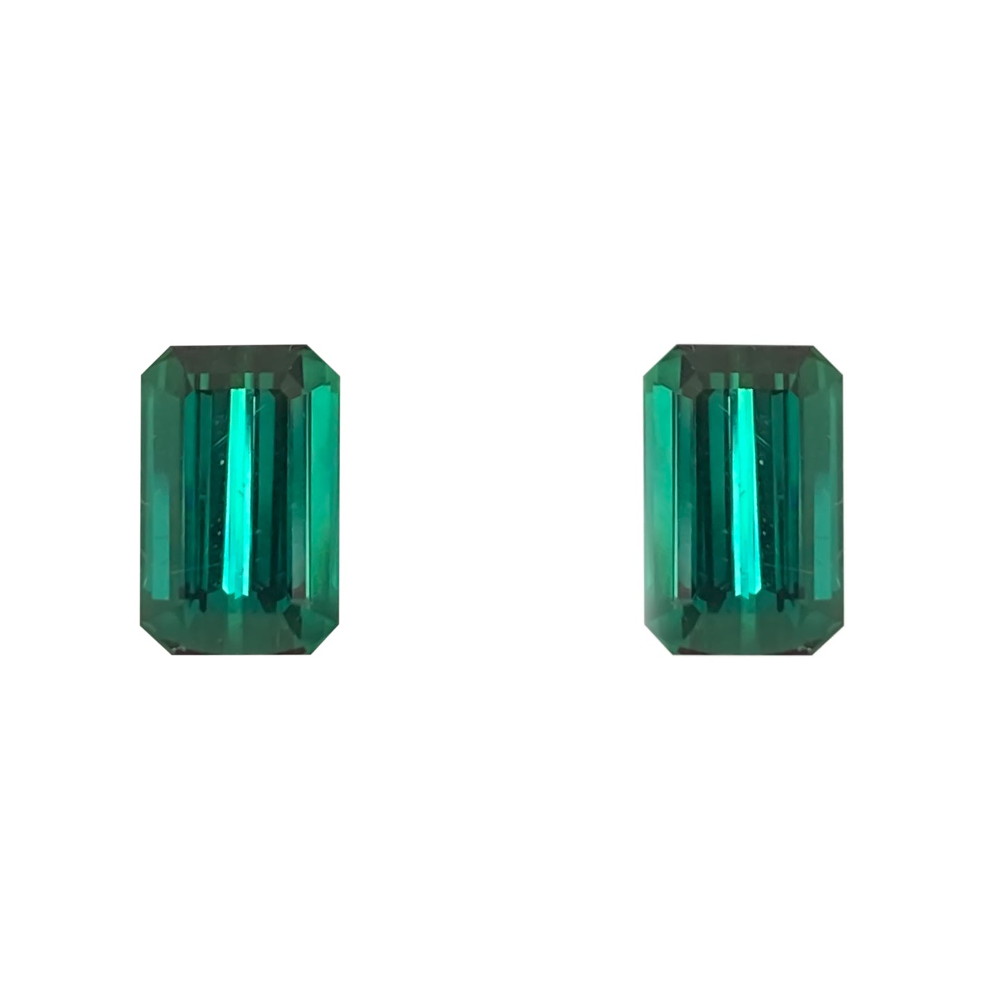 Medium Blue-Green Tourmaline Pair