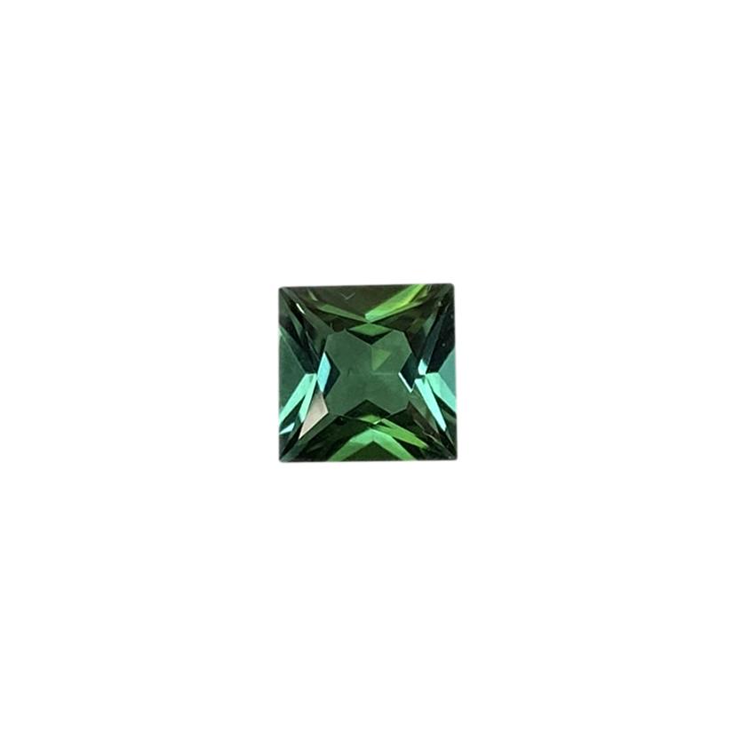 6mm Princess Cut Medium Blue-Green Tourmaline