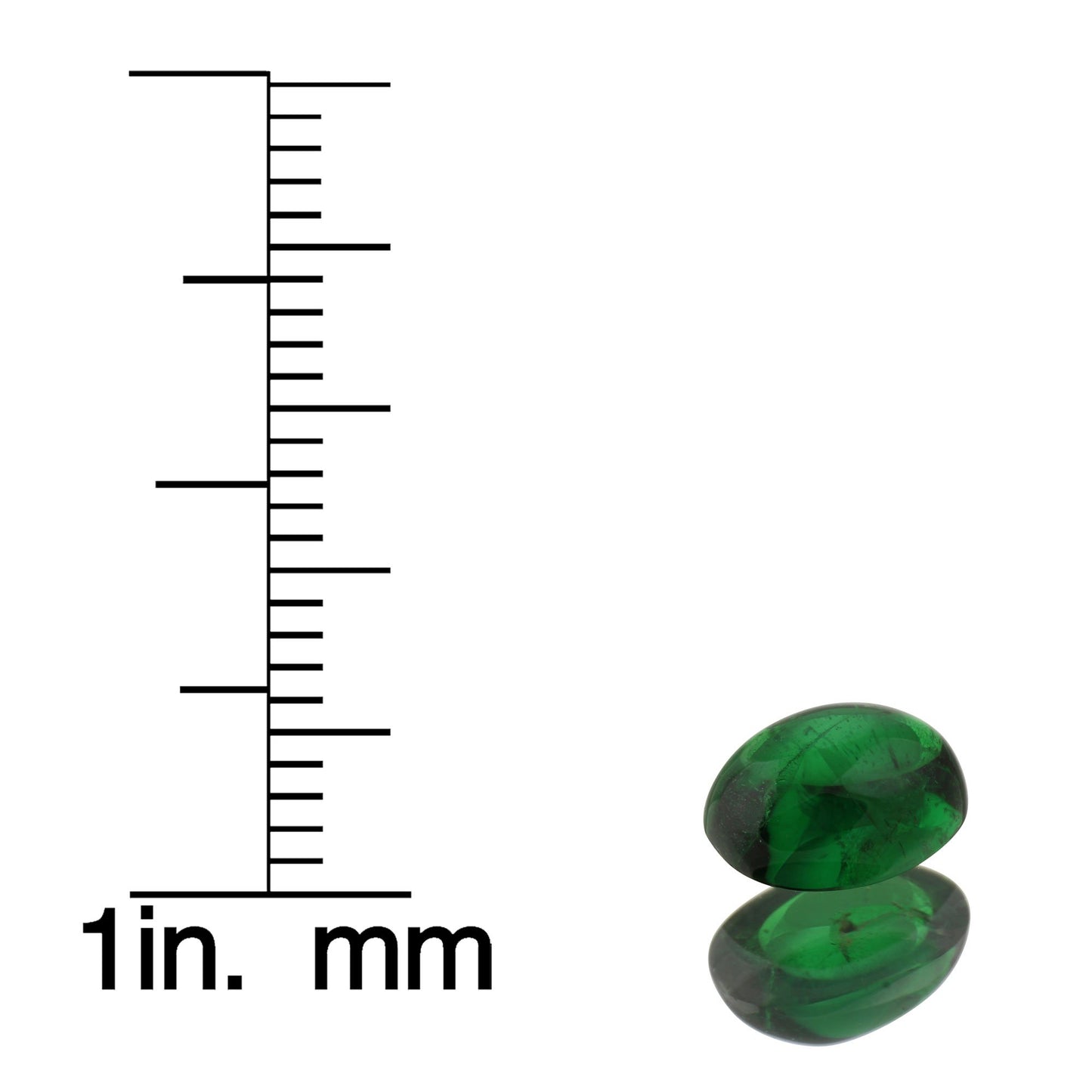 1.72ct Oval Cab Fine Intense Green Tsavorite