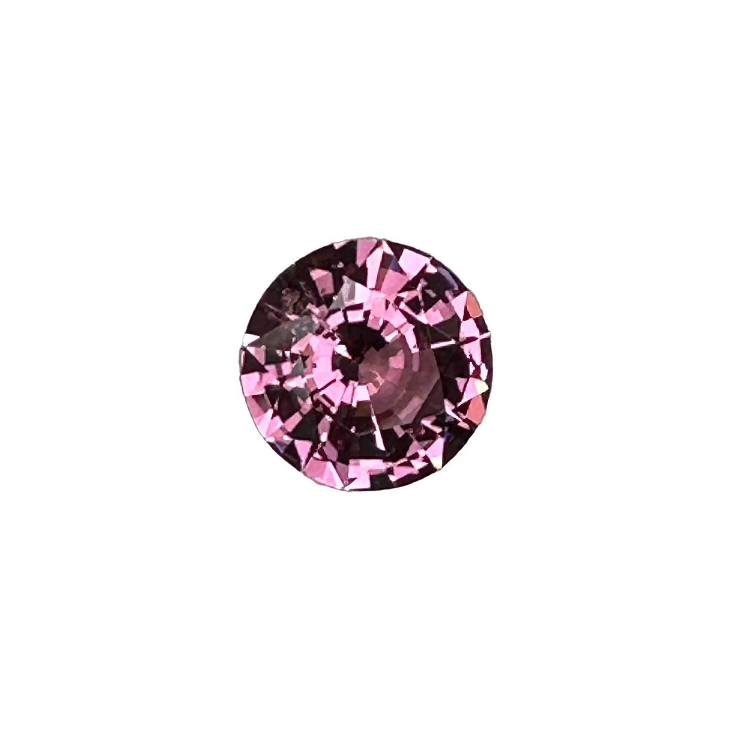 3.13ct Round Pink Malaya Garnet