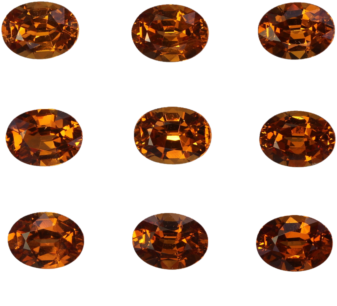 8x6mm Oval Deep Orange Spessartite