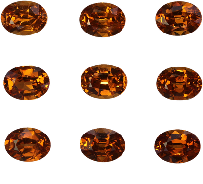 8x6mm Oval Deep Orange Spessartite