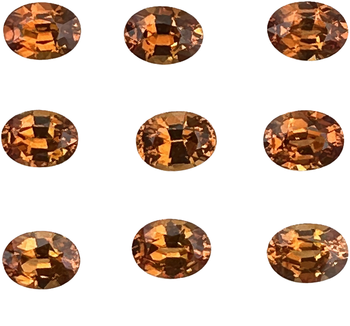 8x6mm Oval Deep Orange Spessartite