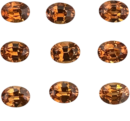 8x6mm Oval Deep Orange Spessartite