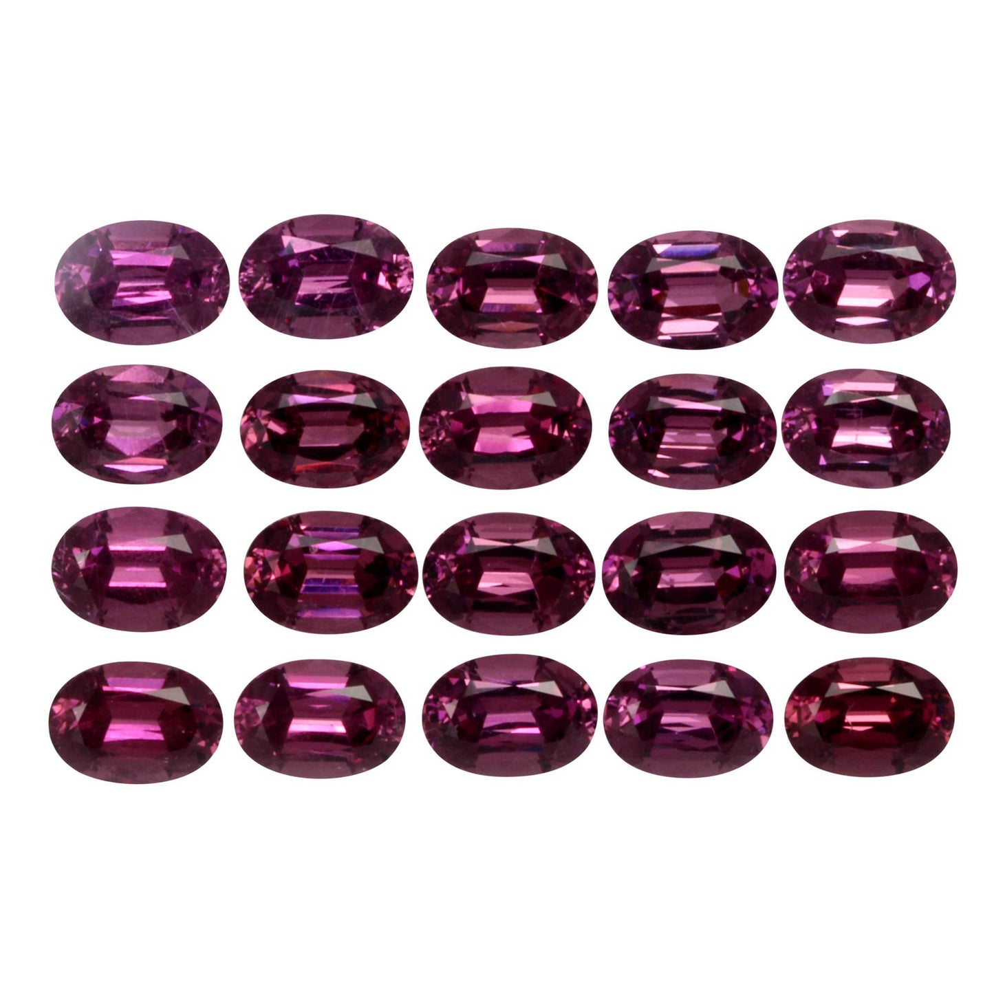 7x5mm Oval Magenta Garnet