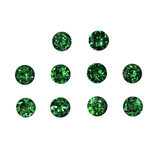 7.8x5.7mm Oval Fine Intense Green Tsavorite