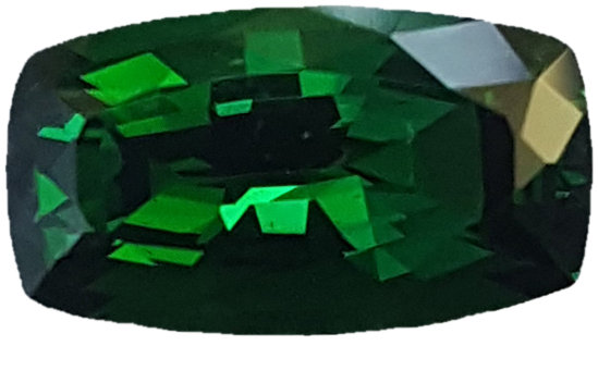 2.63ct Cushion Deep Saturated Green Tsavorite