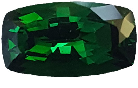 2.63ct Cushion Deep Saturated Green Tsavorite
