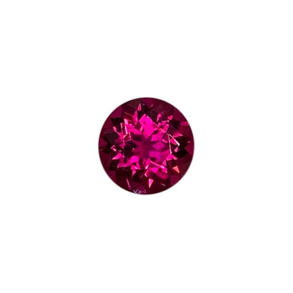 7.25mm Round Fuchsia Color Rubellite