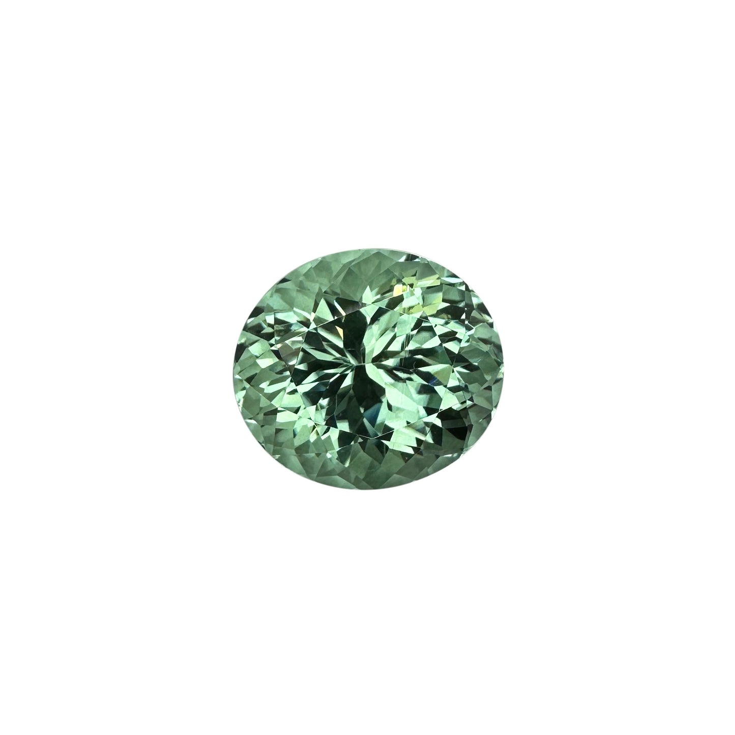 22.4ct Oval Mint Green Tourmaline