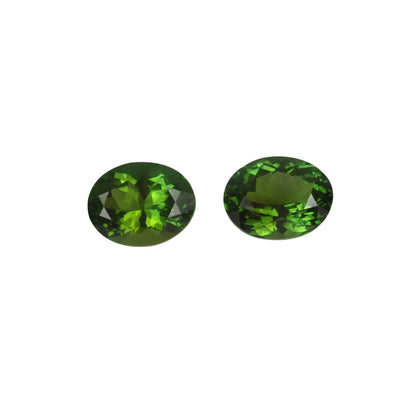 9x7mm Oval Mint Green Tourmaline Pair