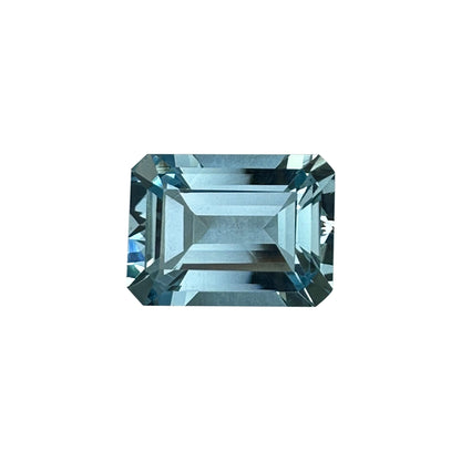 11x8mm Emerald Cut AA Color Aquamarine