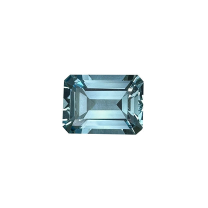 11x8mm Emerald Cut AA Color Aquamarine