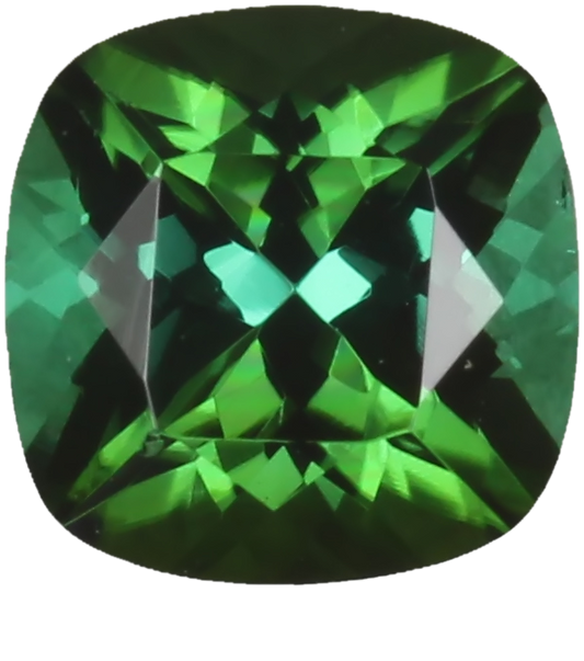6mm Cushion Medium Blue-Green Tourmaline