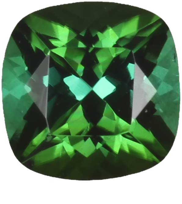 6mm Cushion Medium Blue-Green Tourmaline
