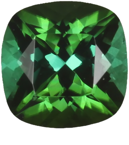 6mm Cushion Medium Blue-Green Tourmaline