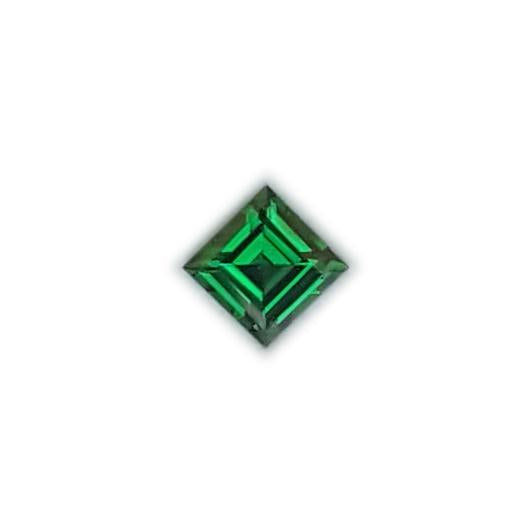 3.7mm Square Fine Intense Green Tsavorite