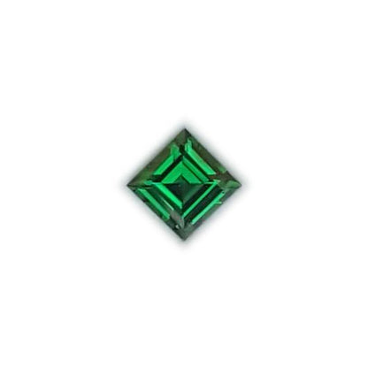3.7mm Square Fine Intense Green Tsavorite