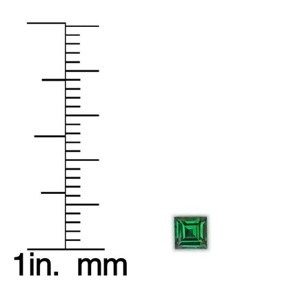 3.7mm Square Fine Intense Green Tsavorite