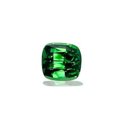 3.3ct Cushion Fine Intense Green Tsavorite
