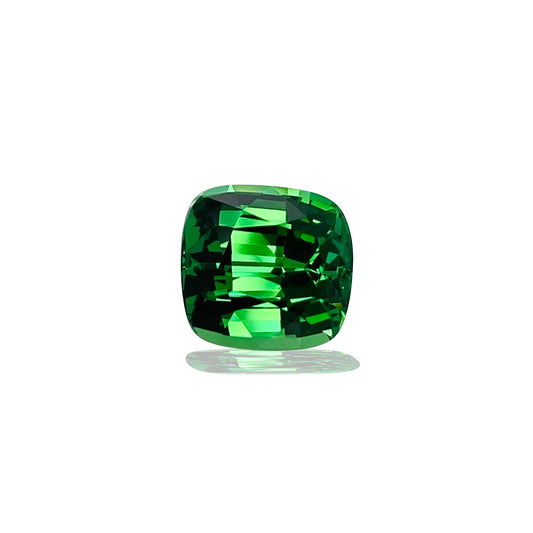3.3ct Cushion Fine Intense Green Tsavorite