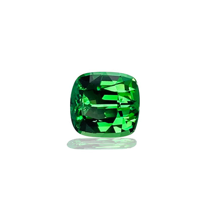 3.3ct Cushion Fine Intense Green Tsavorite