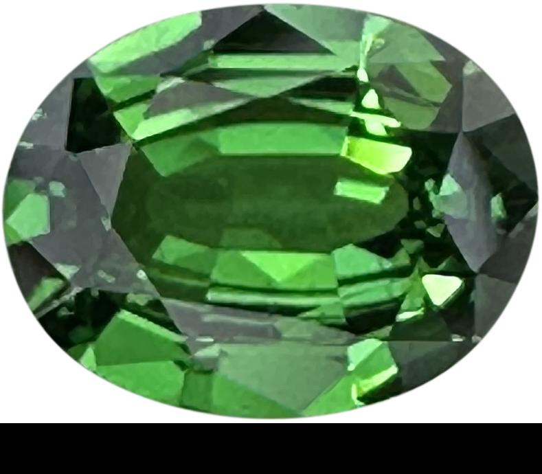 1.63ct Oval Fine Intense Green Tsavorite