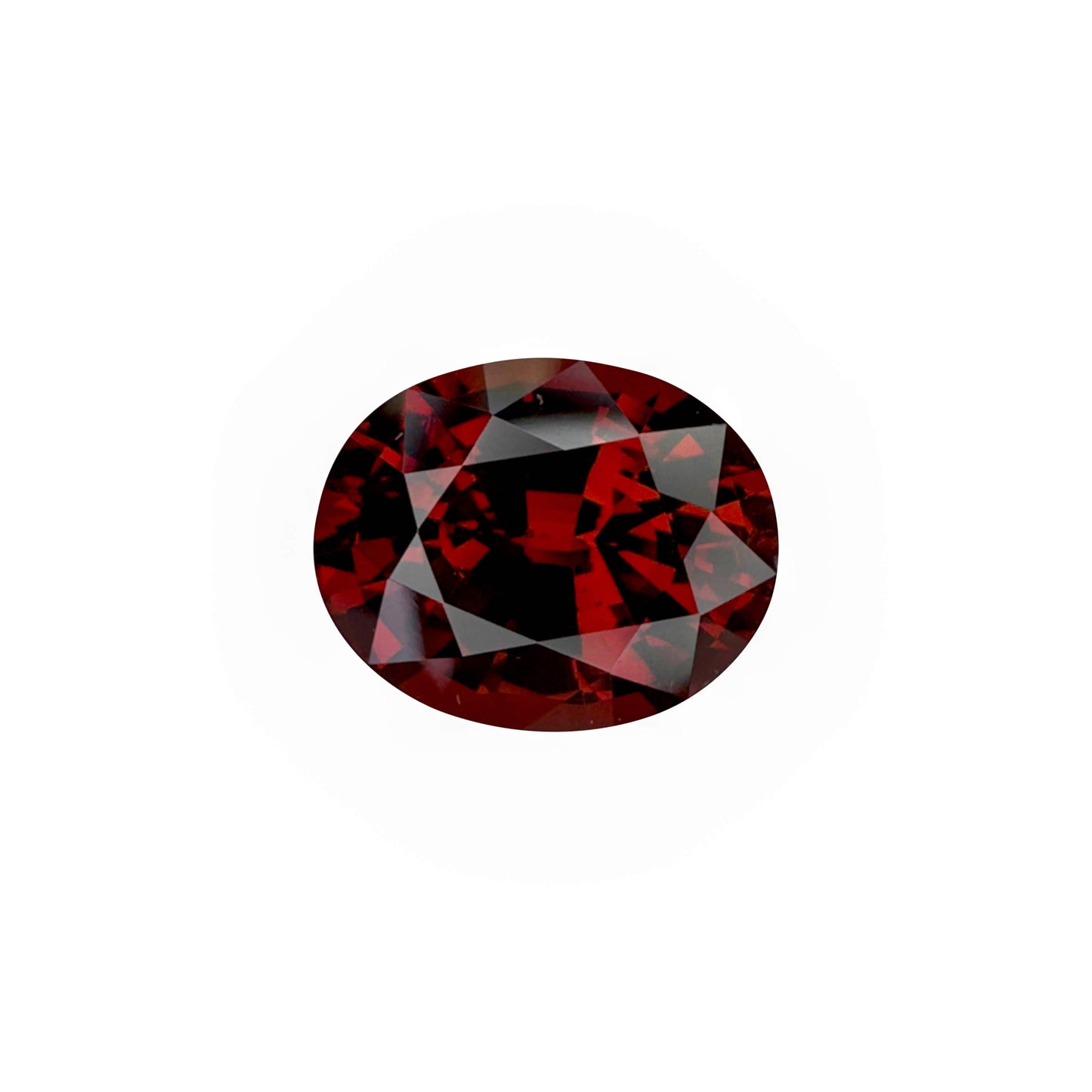 6.48ct Oval Deep Orange-Red Malaya Garnet