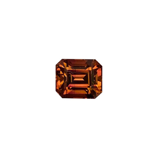 4.14ct Emerald Cut Deep Pink Tourmaline