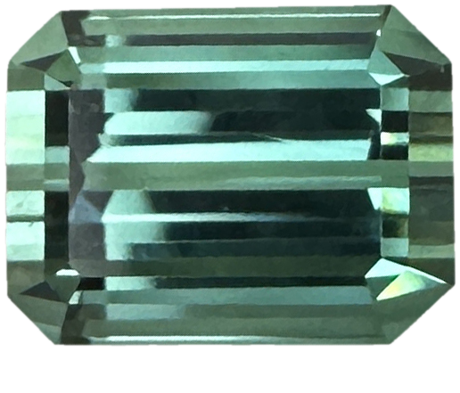 16.94ct Emerald Cut Lagoon Blue Tourmaline
