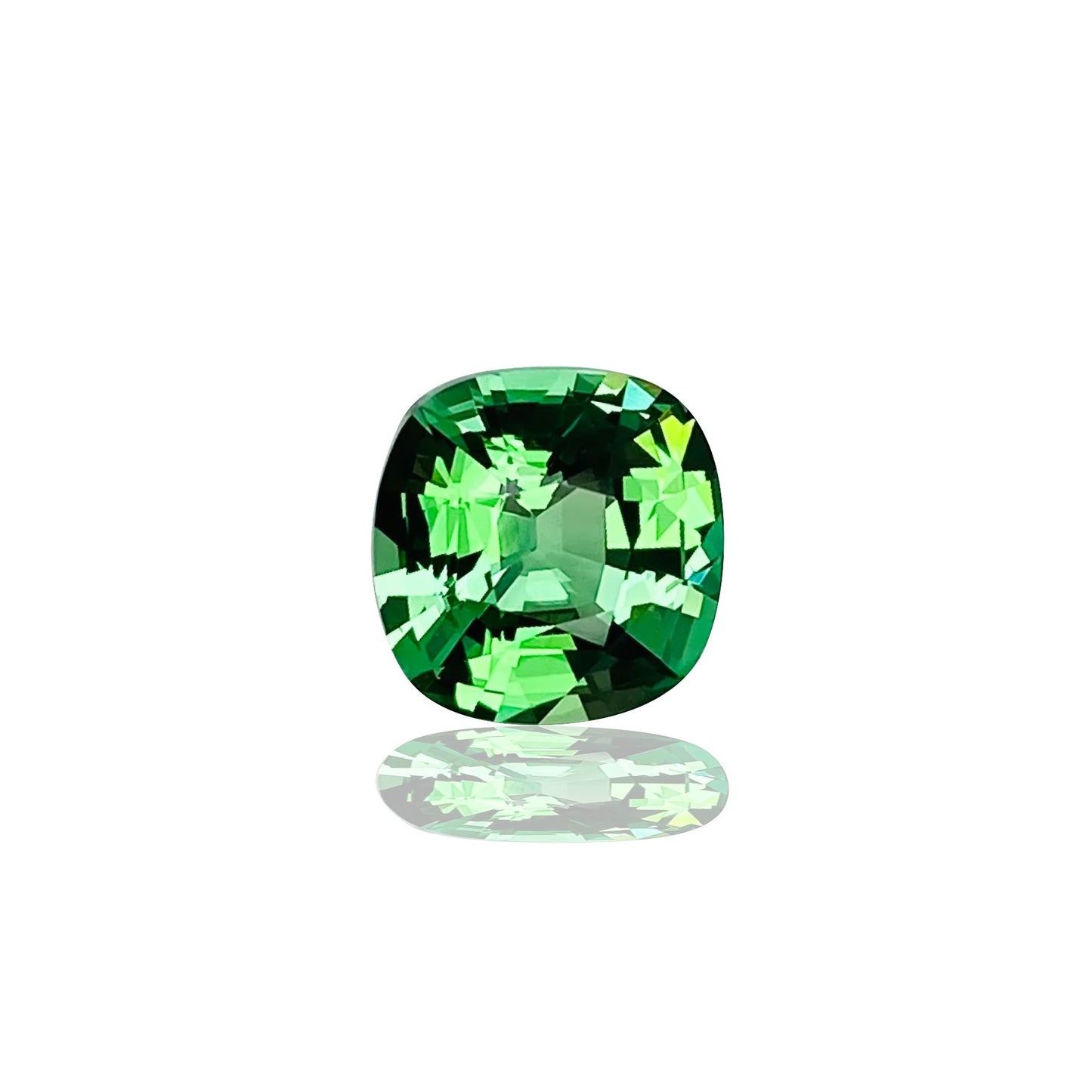 3.07ct Cushion Bright Green Tsavorite