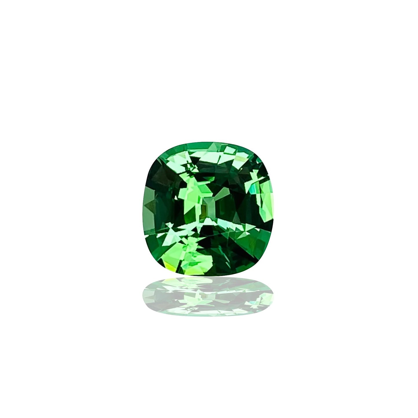 3.07ct Cushion Bright Green Tsavorite
