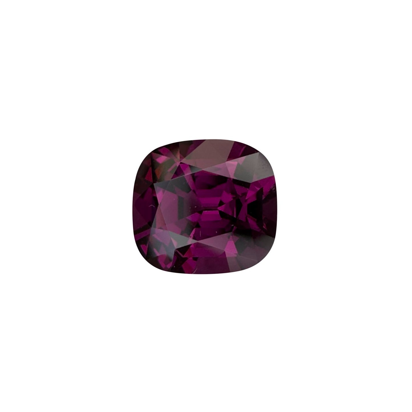 2.95ct Cushion Open Burgundy Rhodolite