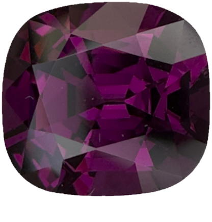 2.95ct Cushion Open Burgundy Rhodolite