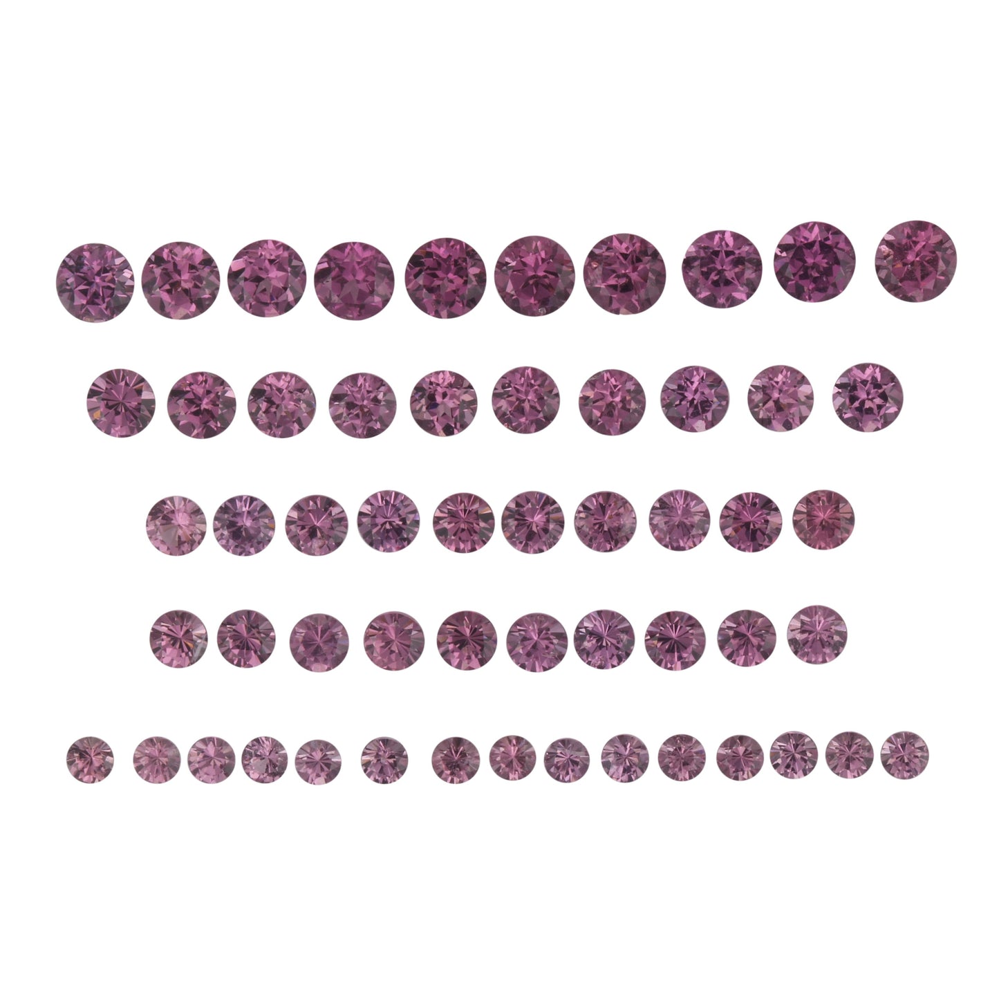 5.71ct Round Magenta Rhodolite