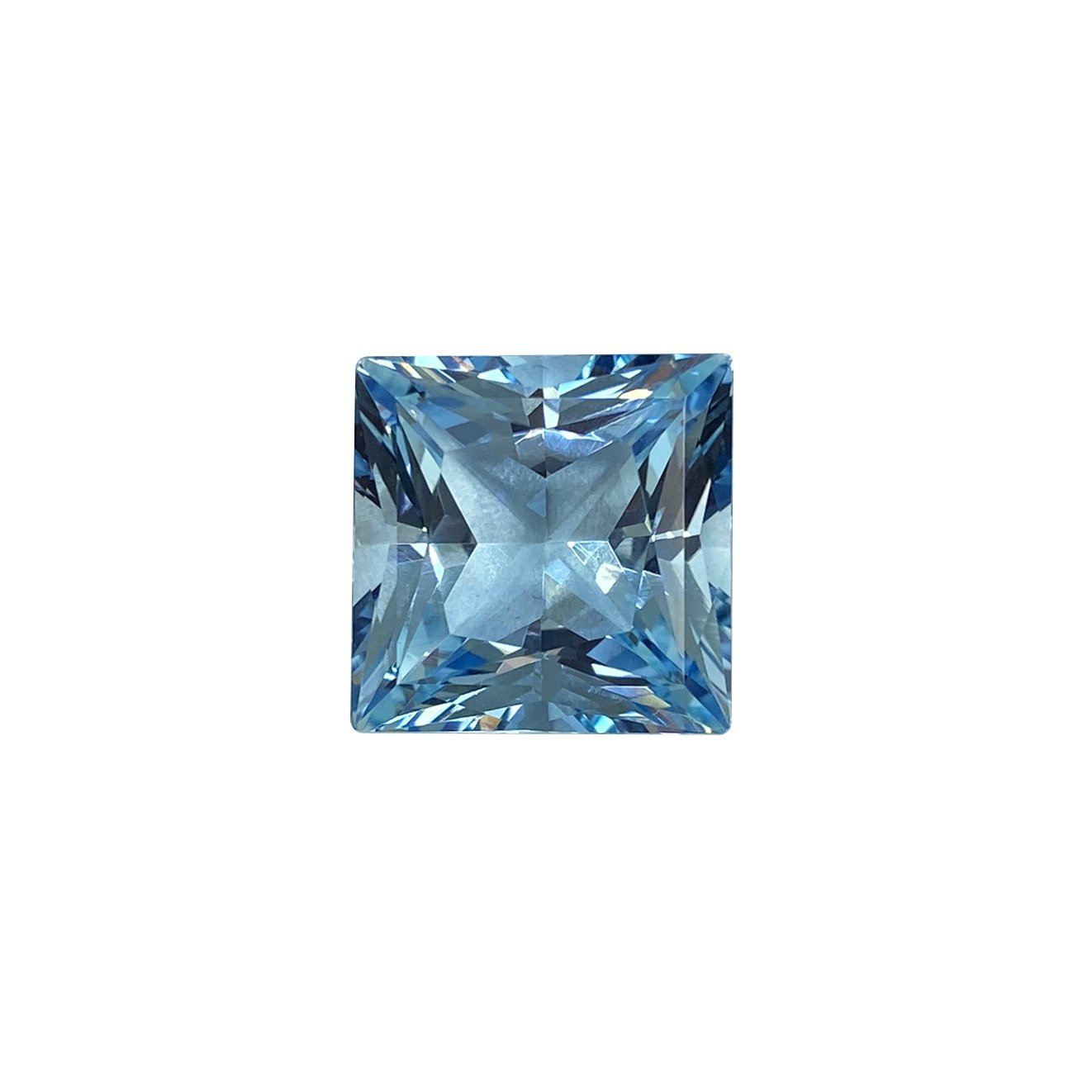 21.71ct Princess Cut AAA Color Aquamarine