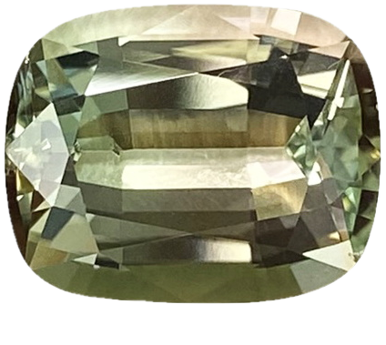 5.43ct Cushion Bi-Color Tourmaline