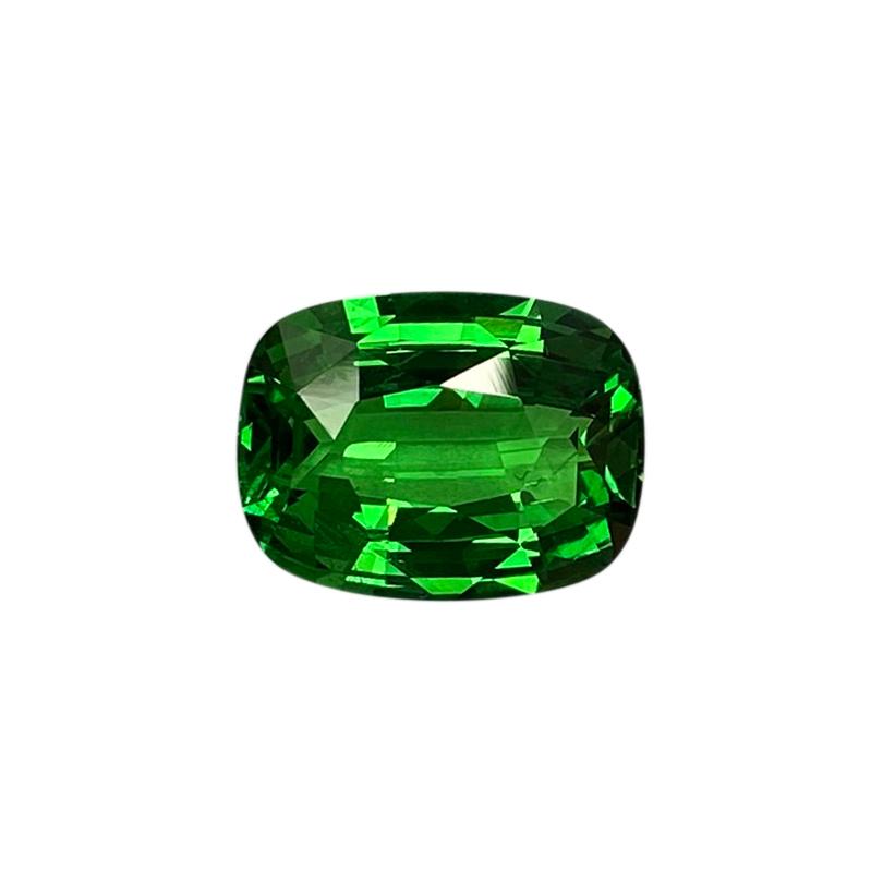 8.15ct Cushion Bright Green Tsavorite