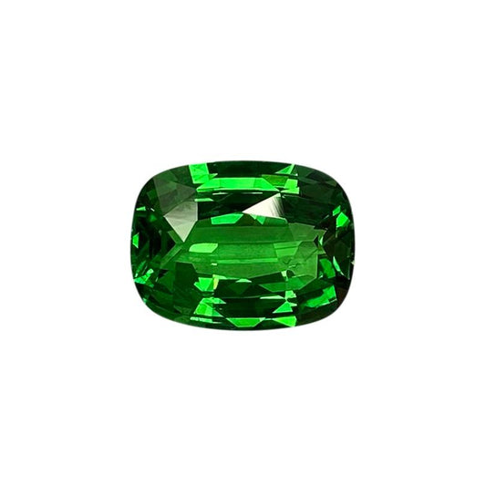 8.15ct Cushion Bright Green Tsavorite