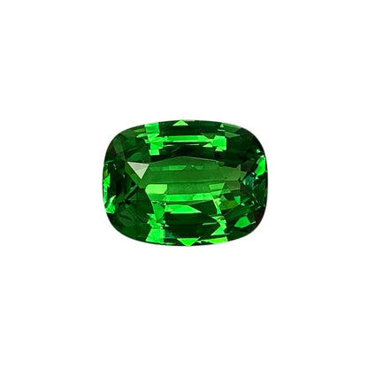 8.15ct Cushion Bright Green Tsavorite