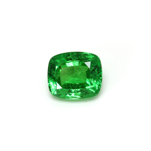 7.67ct Cushion Bright Yellowish Green Tsavorite