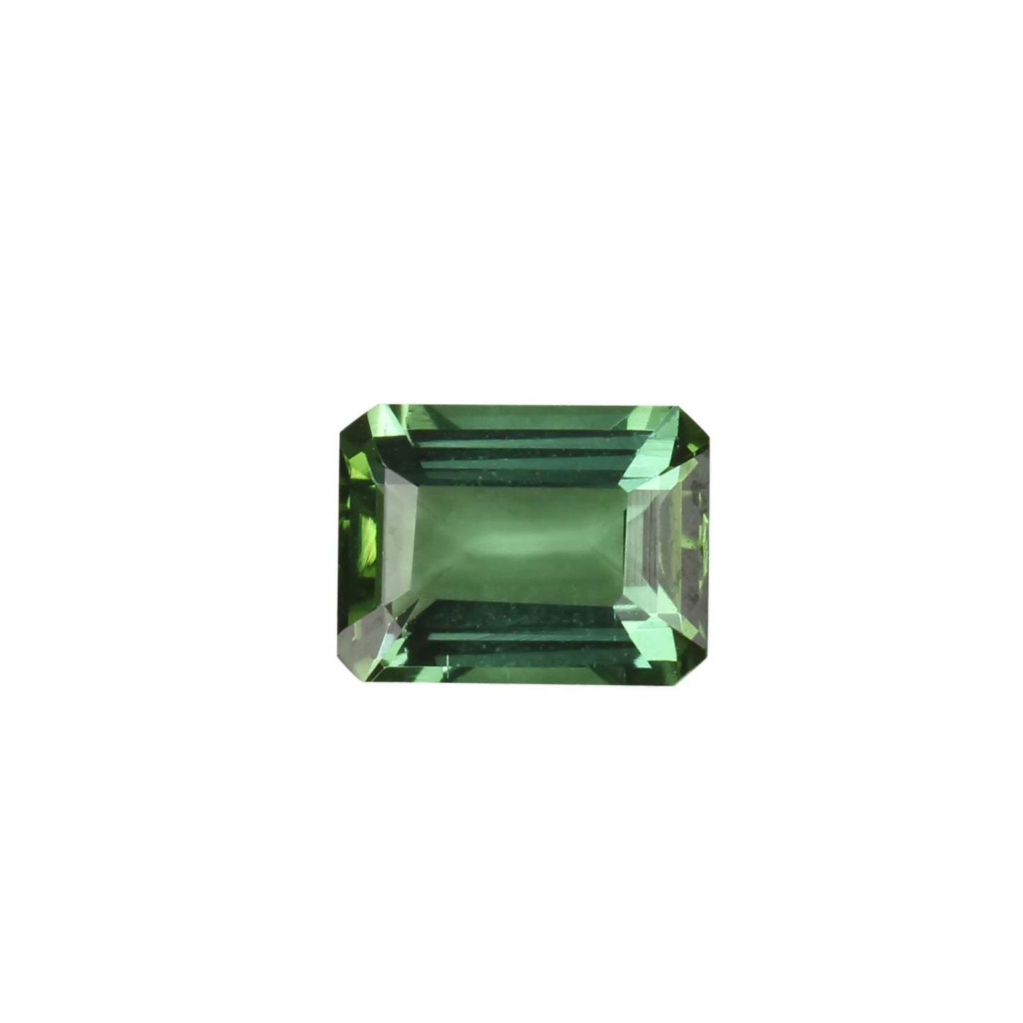 8x6mm Emerald Cut Light Blue Green Tourmaline