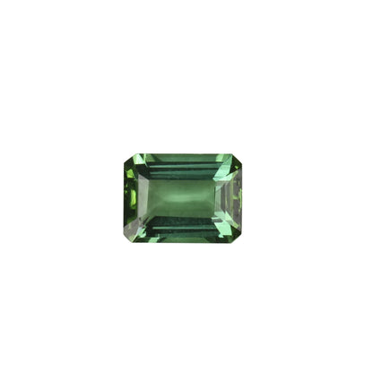 8x6mm Emerald Cut Light Blue Green Tourmaline