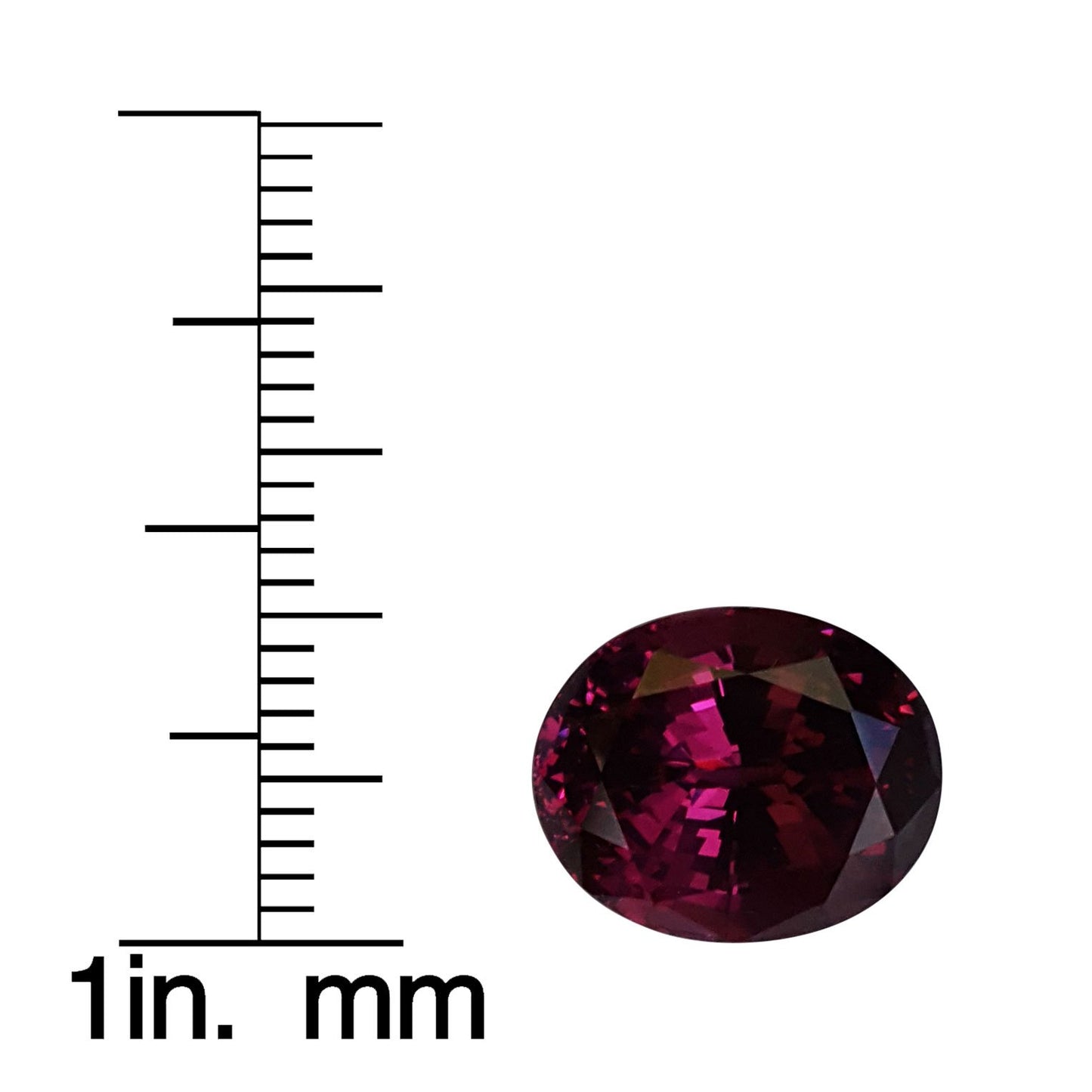 6.51ct Oval AAA Color Rhodolite