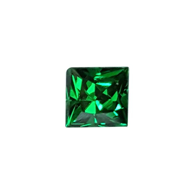 4.25mm Princess Cut Minty Green Tsavorite