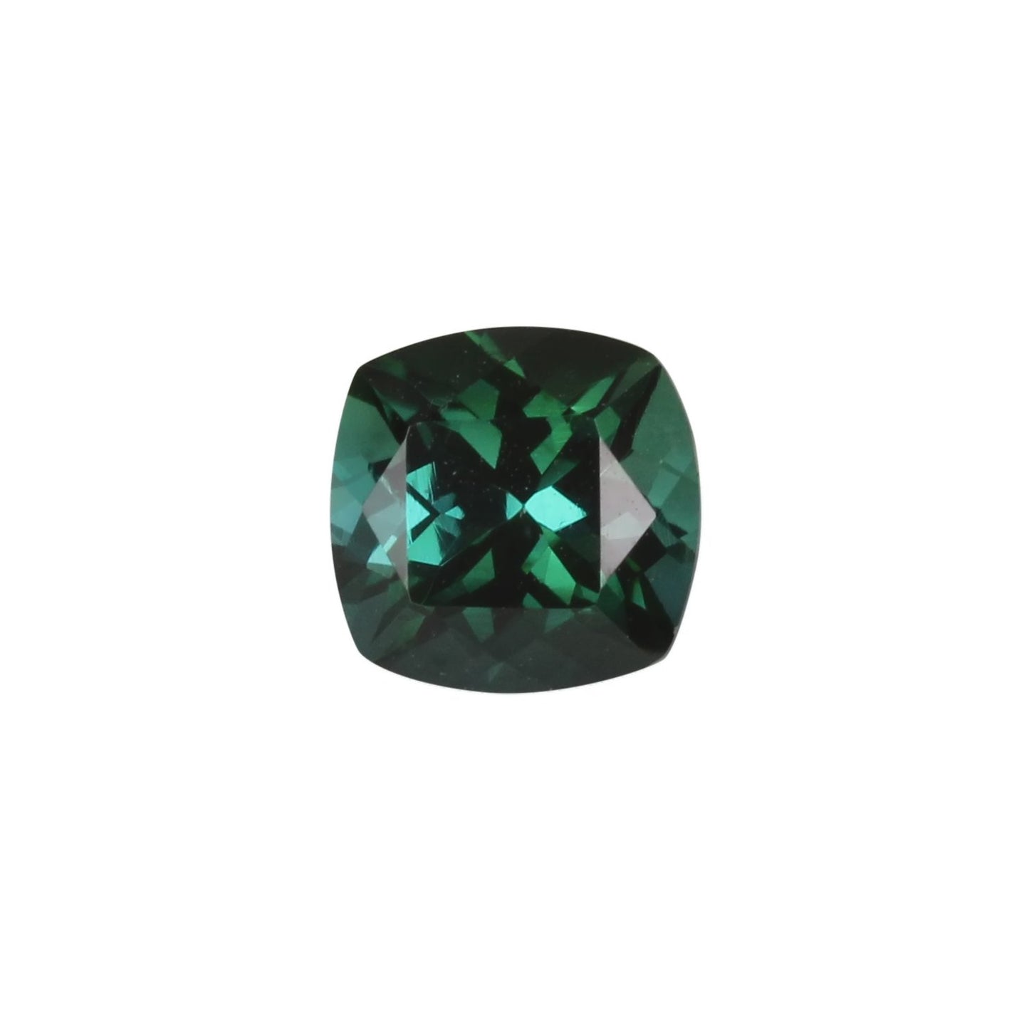 6.5mm Cushion Medium Blue-Green Tourmaline
