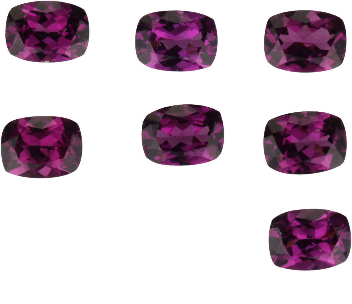8x6mm Cushion Purple Garnet